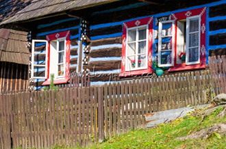Detail Ždiarskej drevenice