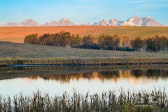 Tatry od Vrbovského rybníka