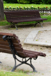 Park s lavičkami v Levoči