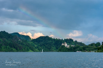 Dúha nad hradom Niedzica