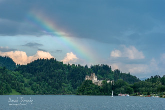 Dúha nad hradom Niedzica