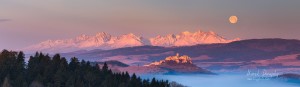 Hrad, Tatry a Mesiac