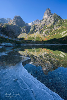 Jastrabia veža a Zelené pleso Jastrabia veža a Zelené pleso