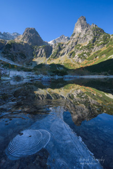 Jastrabia veža a Zelené pleso Jastrabia veža a Zelené pleso