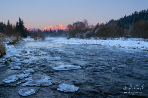 Zimný Kriváň a rieka Belá